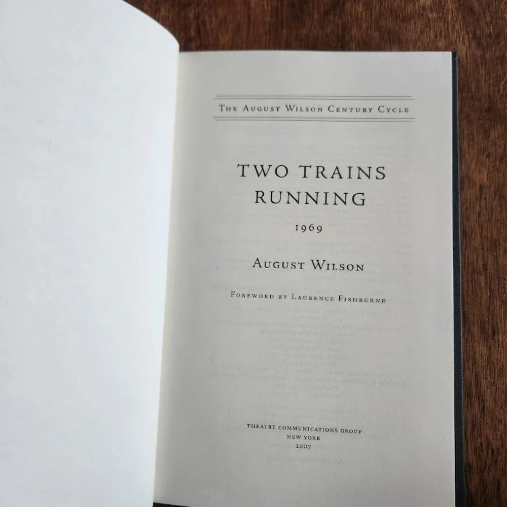Two Trains Running by August Wilson Hardcover Book